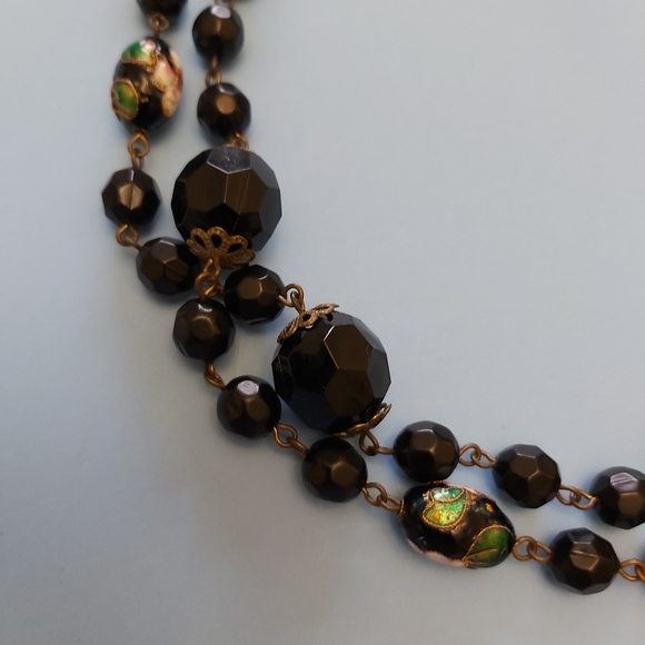 Vintage necklace cloisonne - Picture 5 of 10